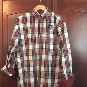 New men’s M plaid button up from IZOD